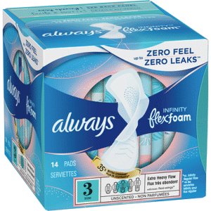 Wholesale Always Infinity FlexFoam Pads Size 3 Unscent (14')