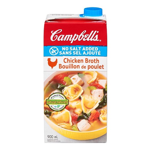 Wholesale Campbell's Chicken Broth No Salt (900ml)