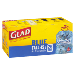 Wholesale Glad Blue ForceFlex Tall Garbage Bags 45L (26's)