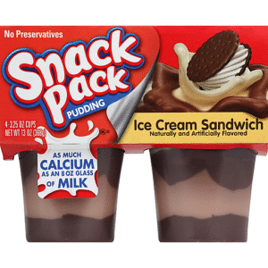 Wholesale Hunt's Ice Cream Sandwich Puddings Snack Pack (4's)