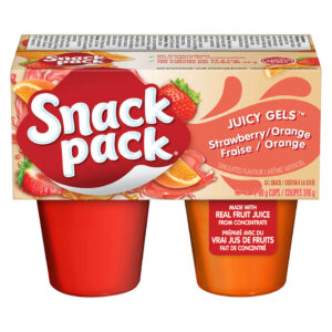 Wholesale Hunt's Stawberry Orange Juicy Gels  Snack Pk (4's)