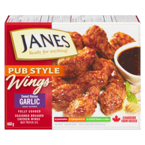 Janes Pub Style Chicken Wings Honey Garlic (660g)