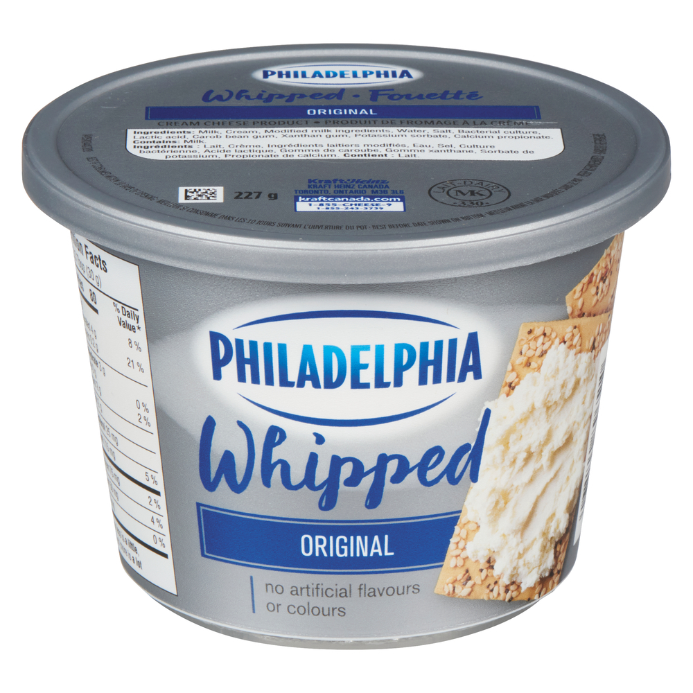 Wholesale Kraft Philadelphia Cream Cheese Whipped Plain (227g)
