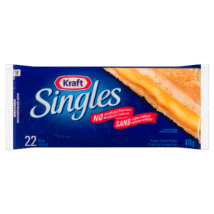 Wholesale Kraft Singles Thin Slice Cheese 22's (410g)