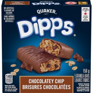 Wholesale Quaker Dipps Chocolate Chip 5ct (156g)
