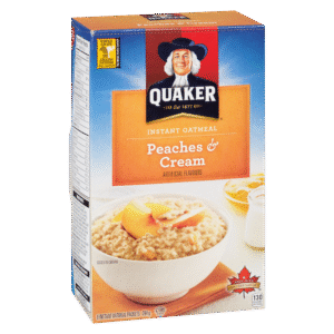 Wholesale Quaker Instant Oatmeal Peaches&Cream(240g)