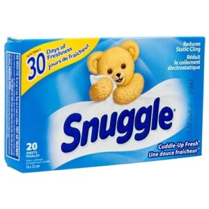 Wholesale Snuggle Fabric Softener Sheets Cuddle Up 20Use (20ct)