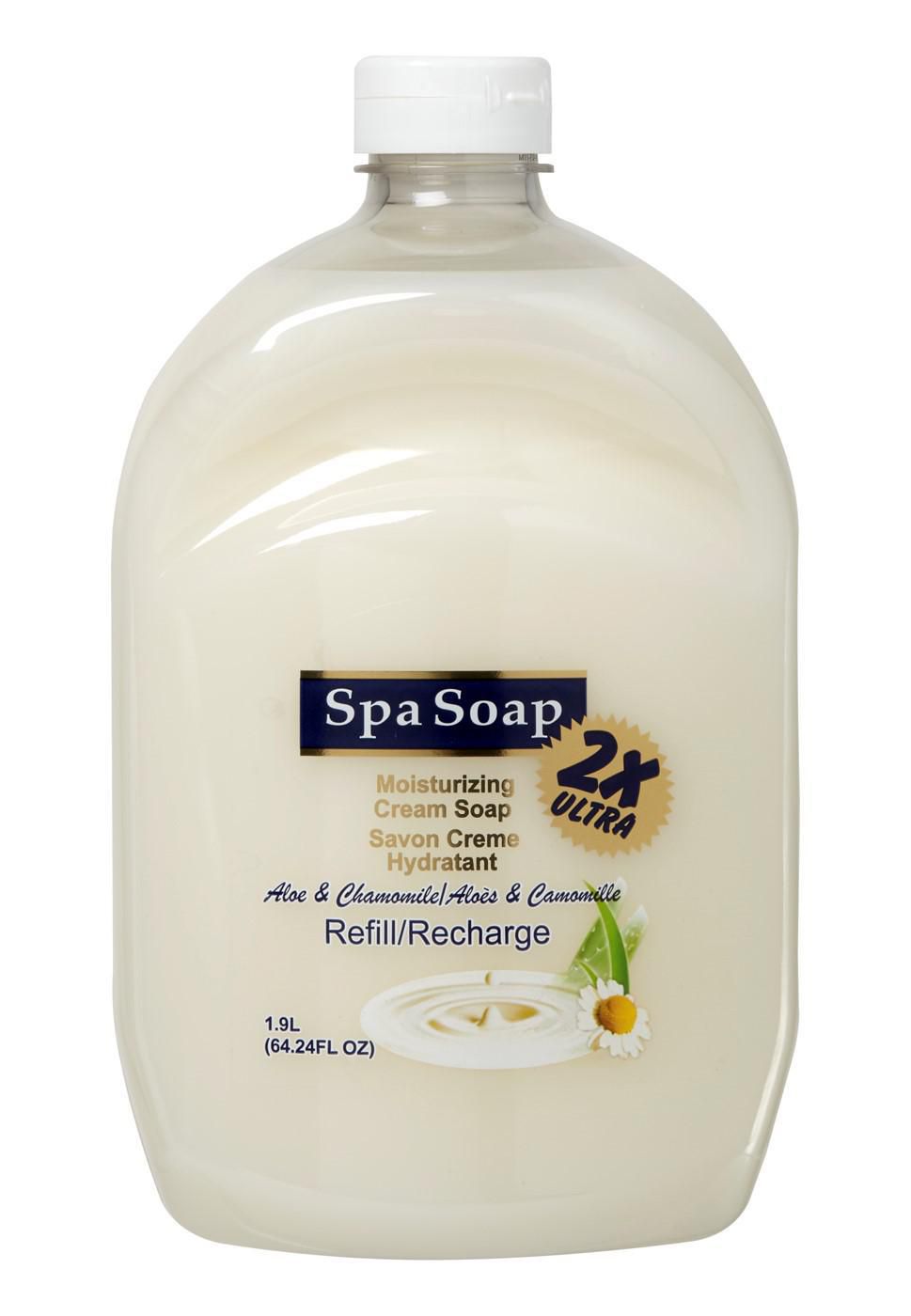 Wholesale Spa Soap Ult 2xCream Soap Refill Aloe (1.9L)