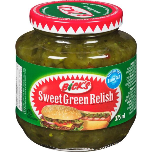 Wholesale Bicks Sweet Green Relish (375ml) - Chens Enterprise Corporation