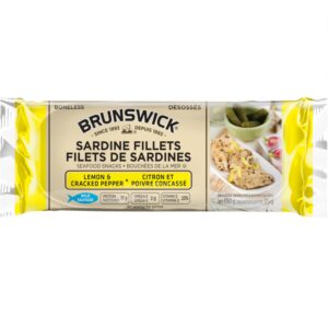 Wholesale Brunswick Seafood Snacks In Lemon & Pepper (100g)