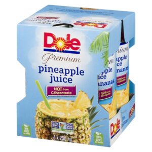 Wholesale Dole Canned Pineapple Juice (4x250ml)