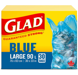 Wholesale Glad Blue Easy-Tie Large Garbage Bags 90L (30's)