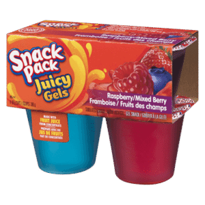 Wholesale Hunt's Raspberry Mx Berry Juicy Gels  Snack Pk (4's)