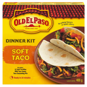 Wholesale Old El Paso Dinner Kit Soft Taco (400g)