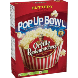 Wholesale Orville Pop Up Bowl Red Buttery Popcorn 6's (492g)