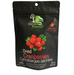Wholesale Snow Farms Whole Dried Cranberry 100% Nat(120g)