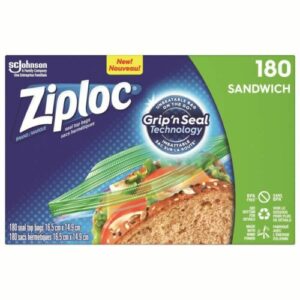 Wholesale Ziploc Brand Bags Sandwich Value Pack (9x180ct)