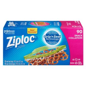Wholesale Ziploc Brand Bags Snack (12x 90ct)