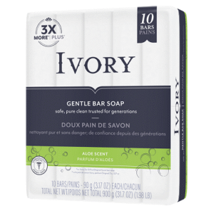 Wholesale Ivory Gentle Bar Soap Aloe Scent (10x90g)