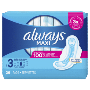 Wholesale Always Maxi Size 3 Extra Long Super W/W Pads(26ct)