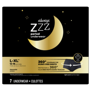 Wholesale Always ZZZ Period Underwear Size L-XL Scent (7ct)