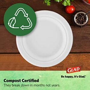 Wholesale Glad 100% Compostable Plates-7" Plates (20 Ct)