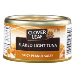 Wholesale Clover Leaf Flaked Light Tuna Spicy Peanut Satay (85g)