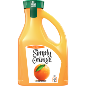 Wholesale Simply 100% Pure Orange Pulp Free (2.63L)