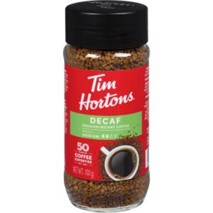 Wholesale Tim Hortons Premium Instant Coffee Decaf (100g)
