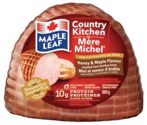 Wholesale Maple Leaf Honey Maple Cooked Ham (800g)