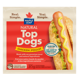 Wholesale Maple Leaf Top Dogs Chicken Wieners (375g)