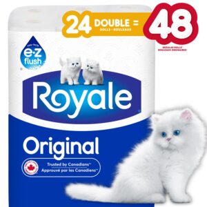 Wholesale Royale Bathroom Tissue 24DR=48R 3Ply Strong 165S (24Rolls)