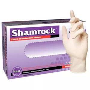 Wholesale Shamrock Latex Exam Gloves Powder Free L (100's)