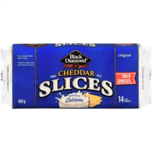 Wholesale Black Diamond Cheese Cheddar Thick 14 Slices (410g)
