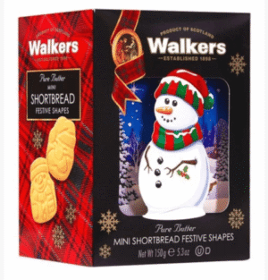Wholesale Walker's 3D Mini Shortbread Snowman (150g)