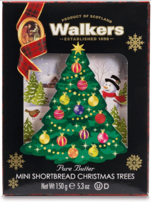 Wholesale Walker's 3D Mini Shortbread Christmas Trees (150g)