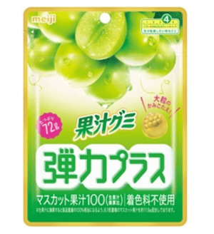 Wholesale Meiji Fruit Juice Elastic Plus Gummy Muscat (72g)