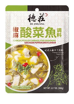 Wholesale De Zhuang Pickled Cabbage Fish Season Flav Szechuan Peppercorn (360g)