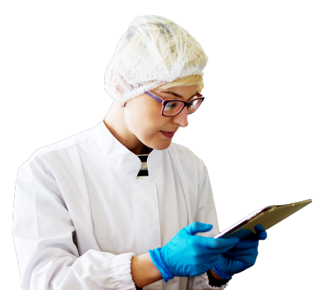 Person in lab coat