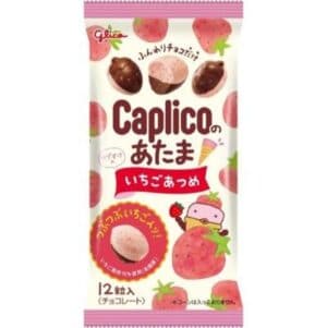 Wholesales Glico Caplico Aerated Chocolate Strawberry (30g)