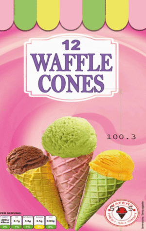 Wholesale Kml Waffle Cones 12ct (150g)