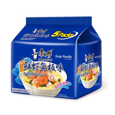 Wholesale Kang Shi Fu Seafood Flavour SoupNoodle (5x98g)
