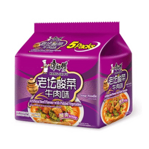 Wholesale Kang Shi Fu Artificial Beef FlavourW/Pickled Vegetables Soup Noodle(5x117G)