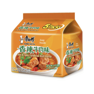 Wholesale Kang Shi Fu Instant NoodleHot&Spicy Beef Flavor(5x104g)