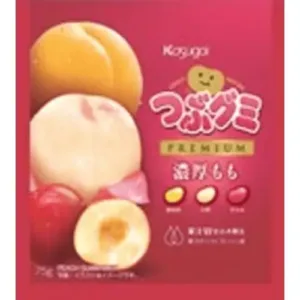 Wholesales Kasugai Tsubu Gummy Premium Thick Peach (75g)