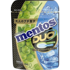 Wholesales Kracie Mentos DUO Soft Candy Chardonnay & Soda (45g)