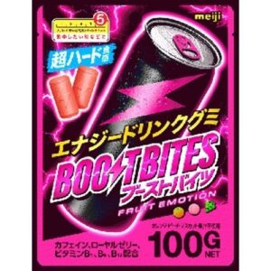 Wholesales Meiji Boost Bites Energy Drink Flavored Gummy Fruit Emotion (100g)