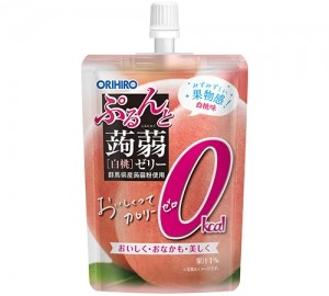 Wholesale Orihiro Konjac Jelly 0kcal White Peach (130g)