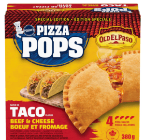 Wholesale Pillsbury Pizza Pops Taco Beef & Cheese 4Ct (380g)