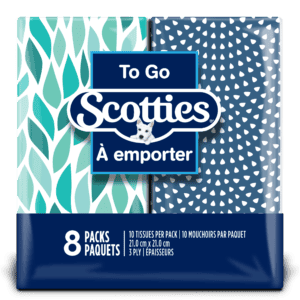 Wholesale Scotties FT To Go 8Pack 3Ply 10 Sheets (10s)